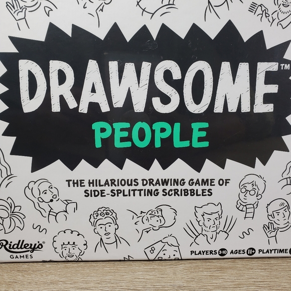 Drawsome People Board Game Family Games Ridleys games NWT - Picture 5 of 7